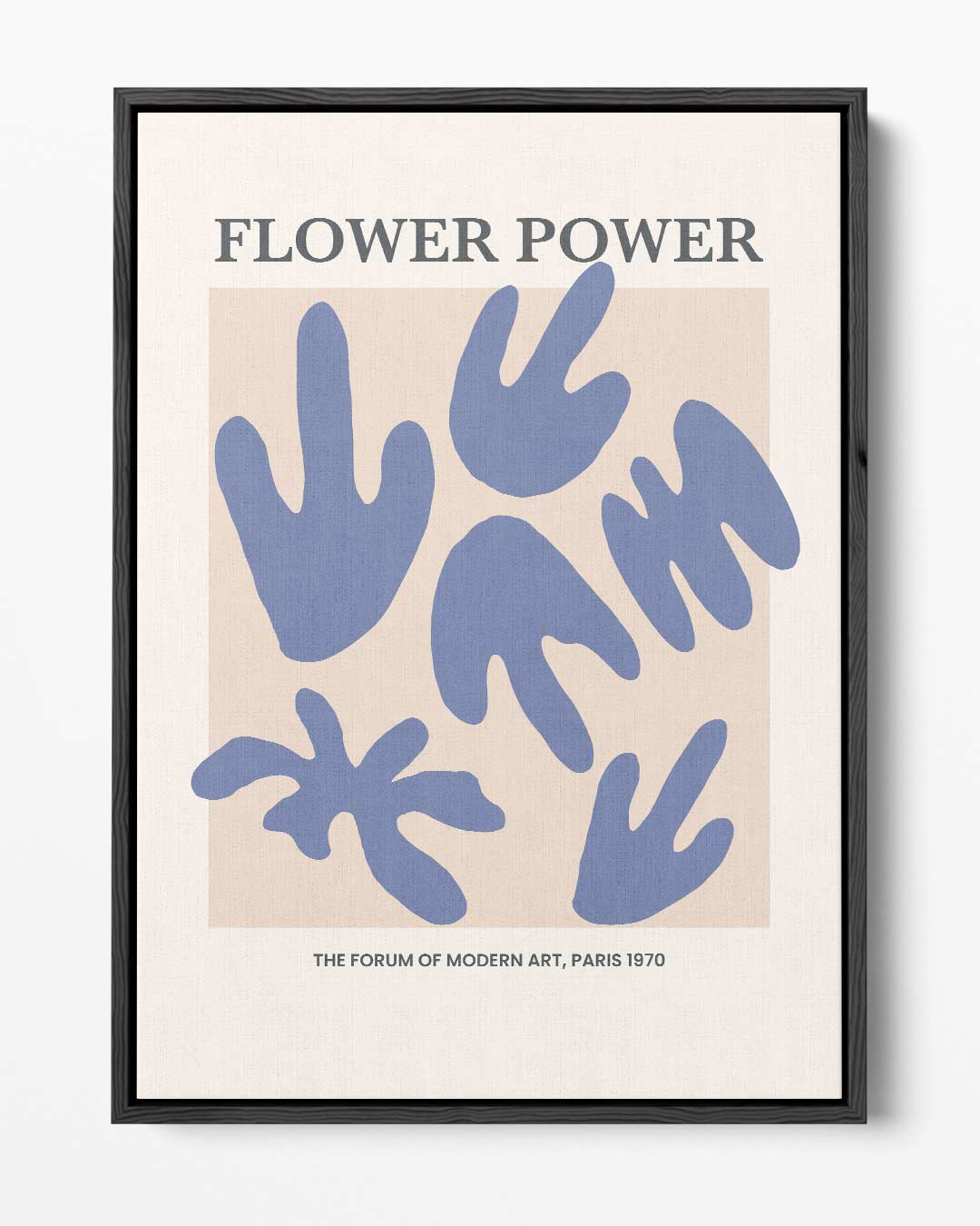 Flower Power Kunstposter – portret kunstwerk als wanddecoratie