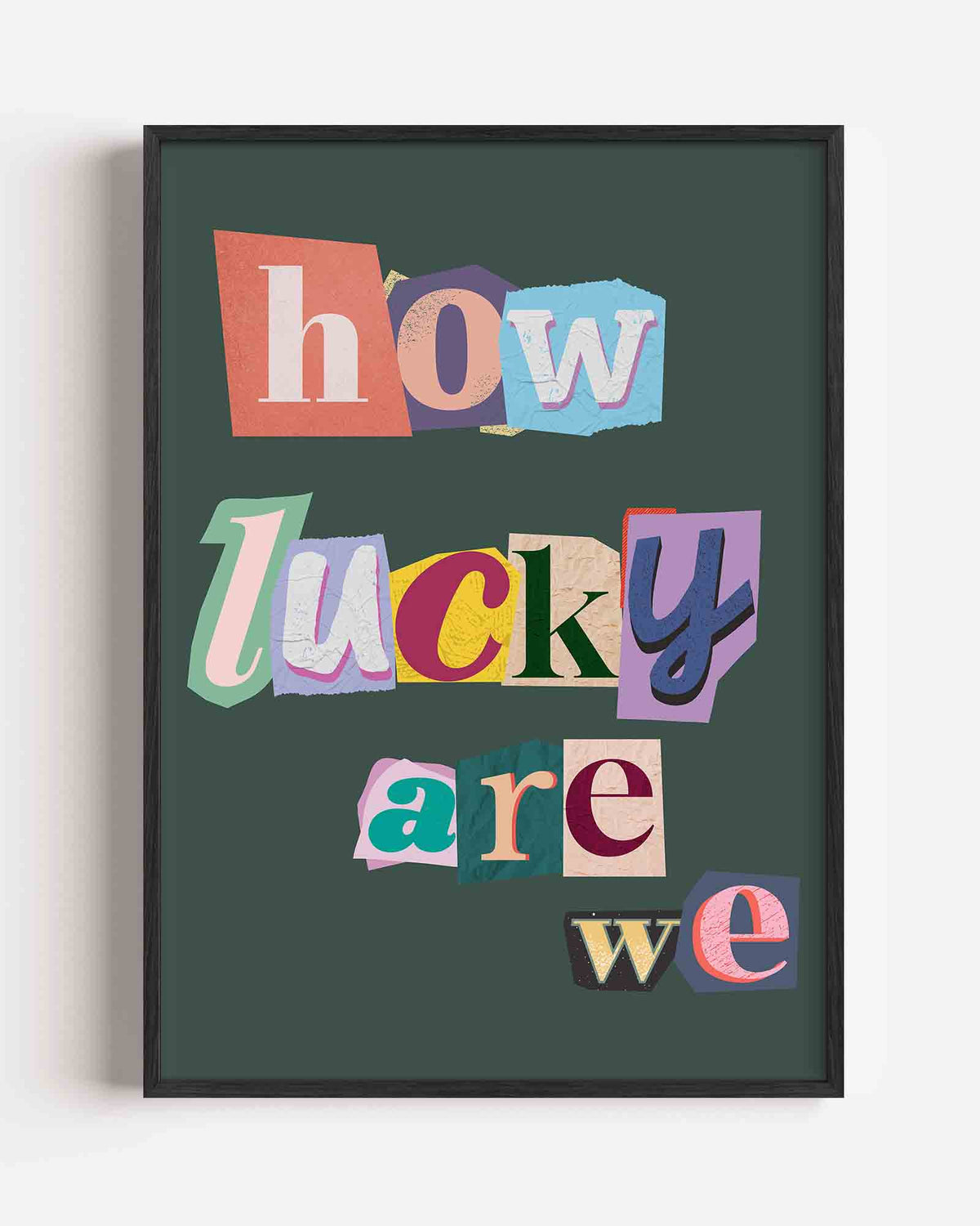 How lucky are we – Pop Art portret poster als wanddecoratie