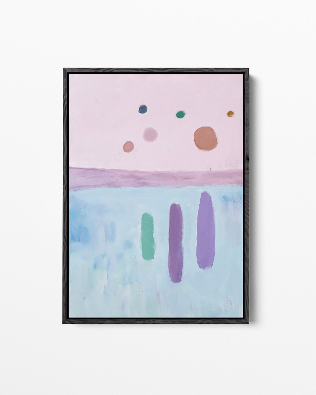 Kleurrijke vormen – staand wanddecoratie kunstwerk
