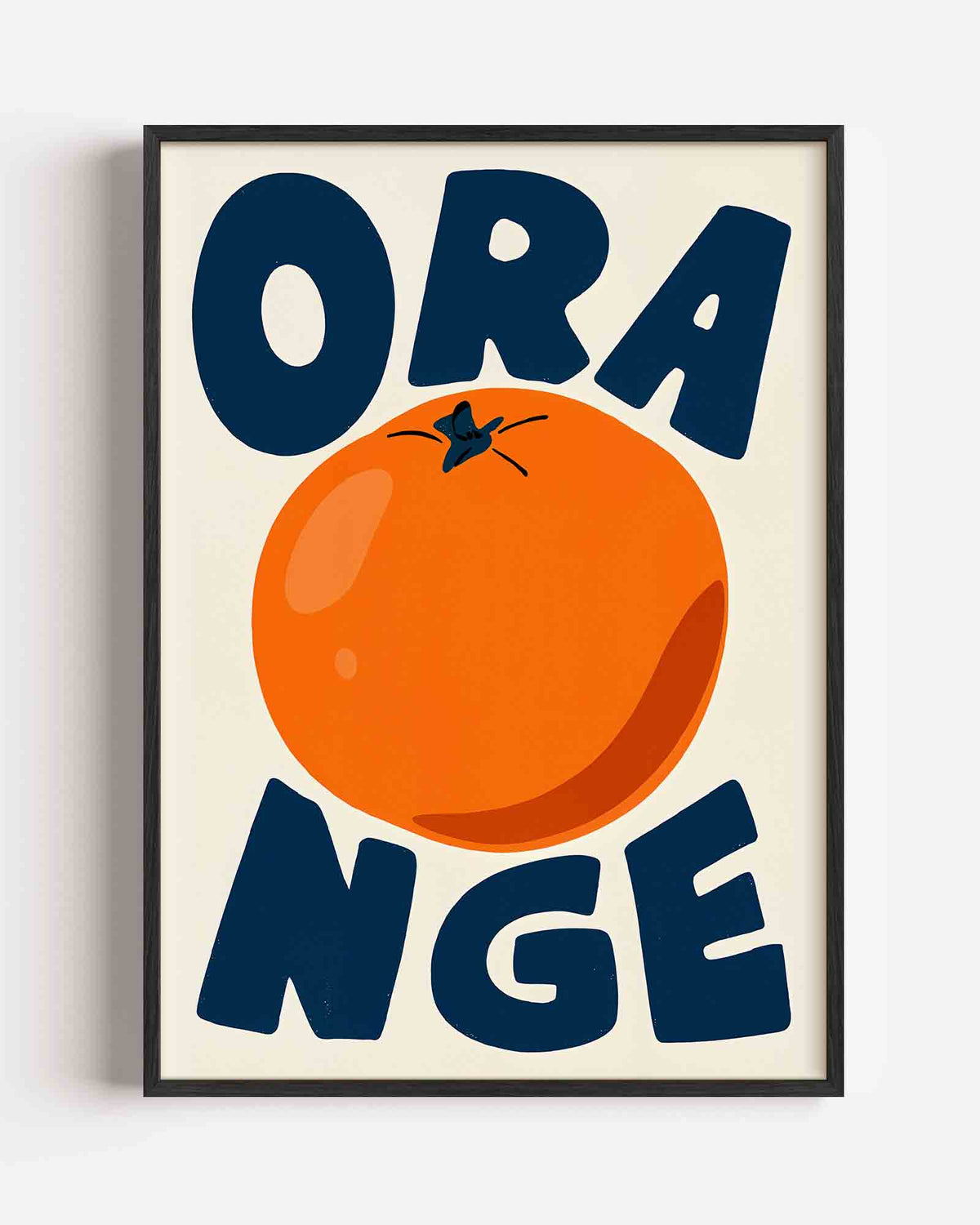Orange fruit – Pop Art en Streetart portret poster als wanddecoratie