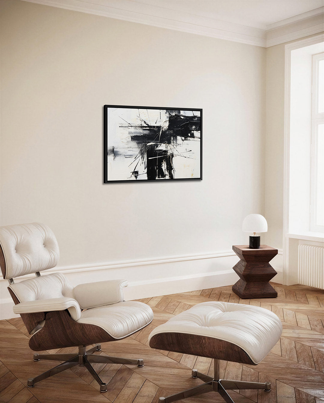 Dynamische lijnen – alternatieve weergave van het kunstwerk