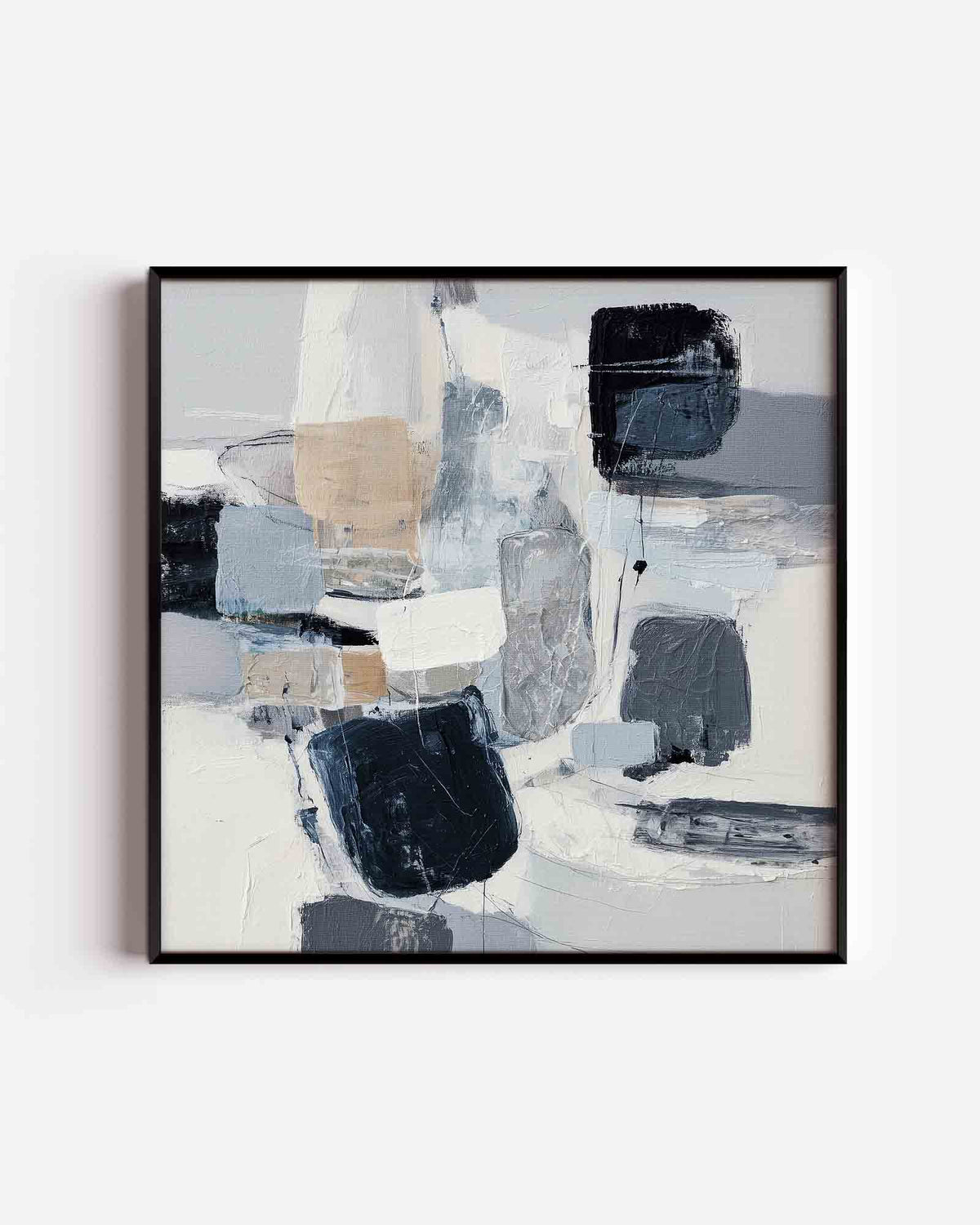 Abstracte vormen – abstracte vierkante poster als wanddecoratie