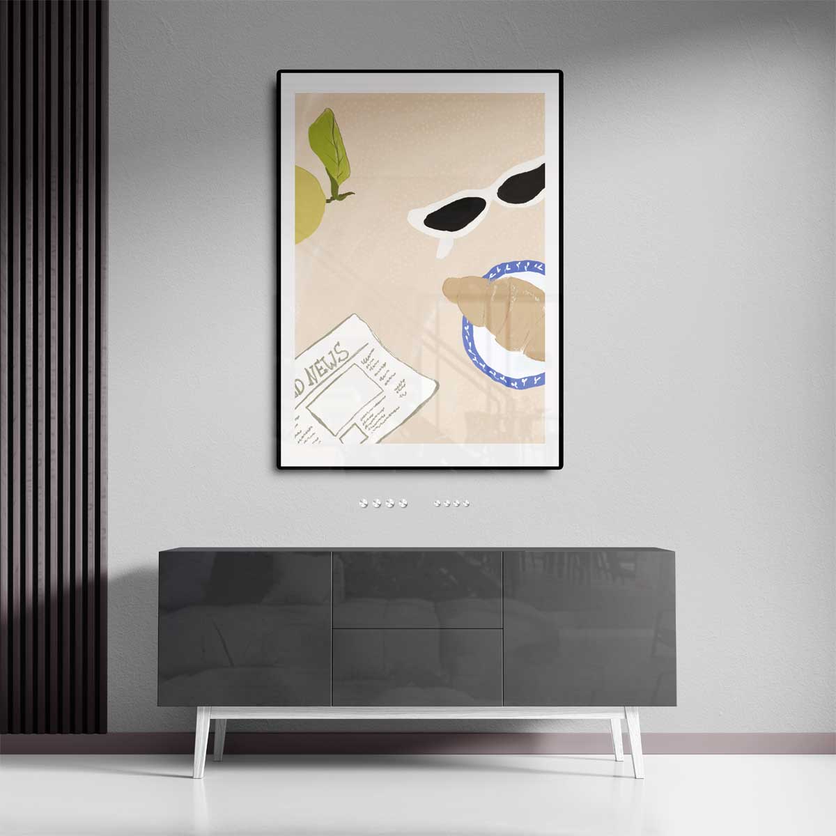Ontspannen Zondagochtend Stilleven – dibond kunstwerk als wanddecoratie
