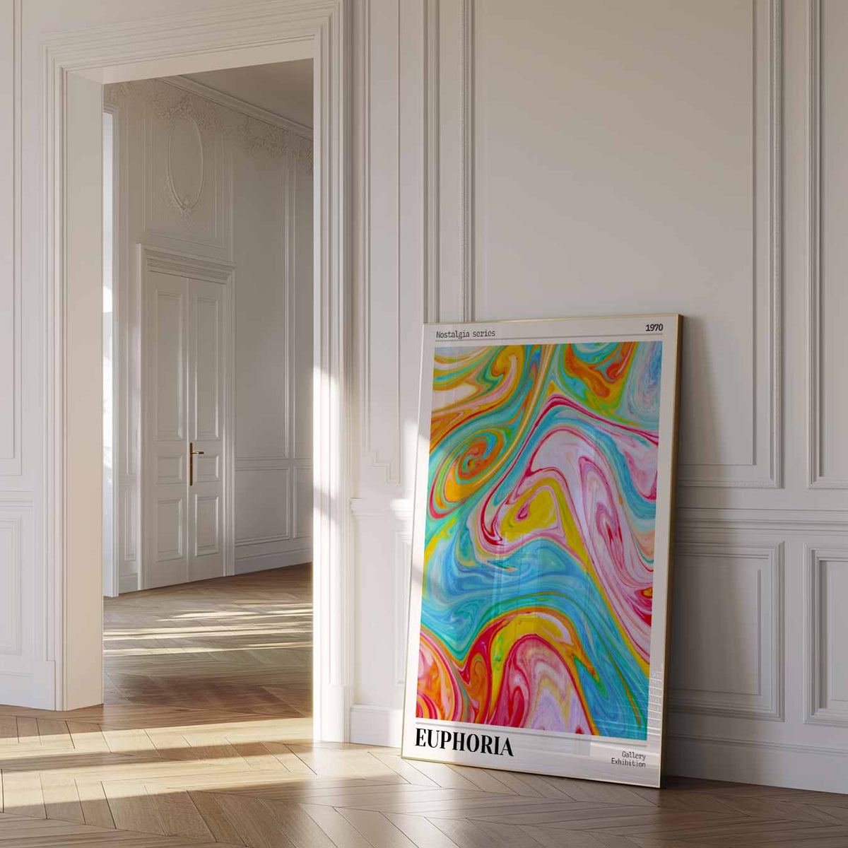 Vibrante Nostalgie – urban poster in staand formaat