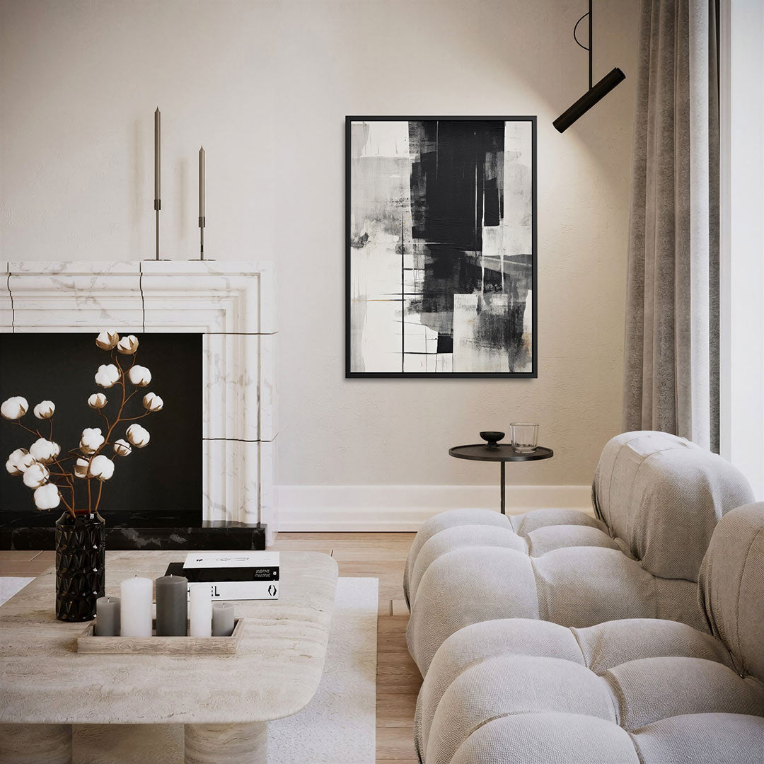 Geometrische compositie – staand wanddecoratie kunstwerk