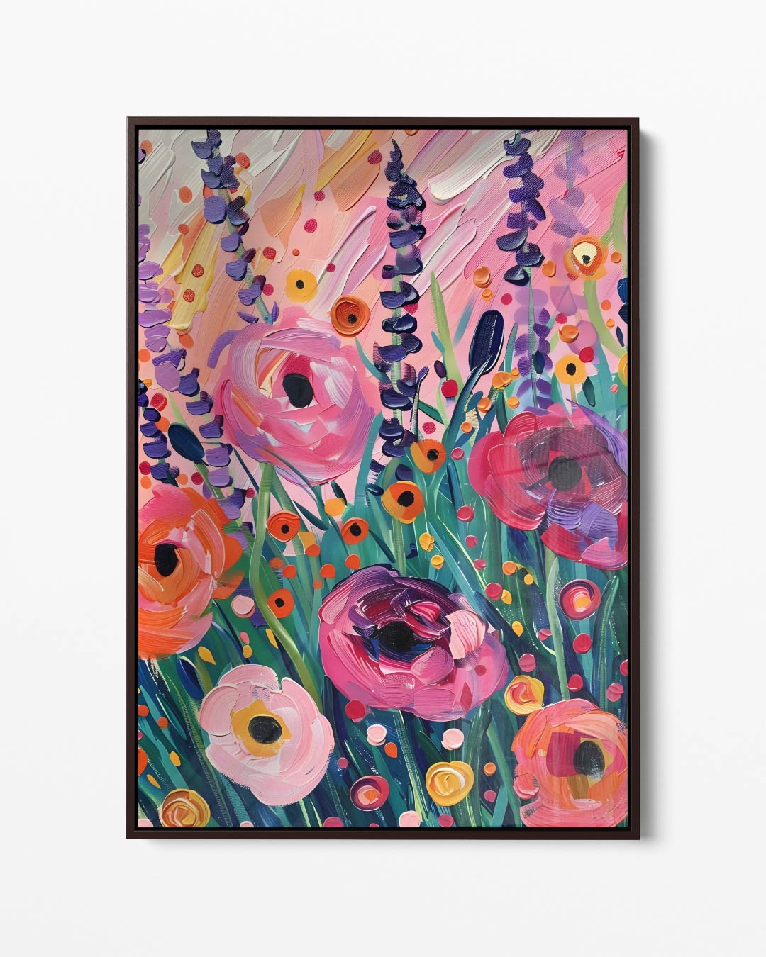 Bloemenweelde op Doek – portret kunstwerk als wanddecoratie