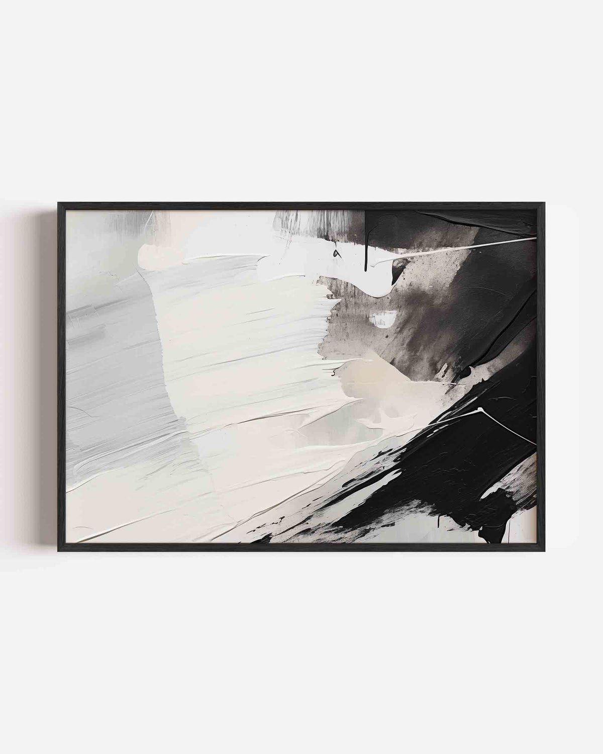 Zwart wit abstracte – kleurrijke abstracte landscape poster als wanddecoratie