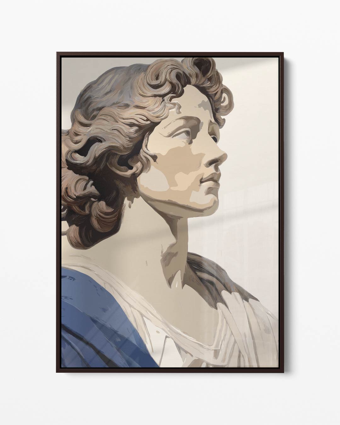 Stijlvolle Klassieke Buste – portret kunstwerk als wanddecoratie