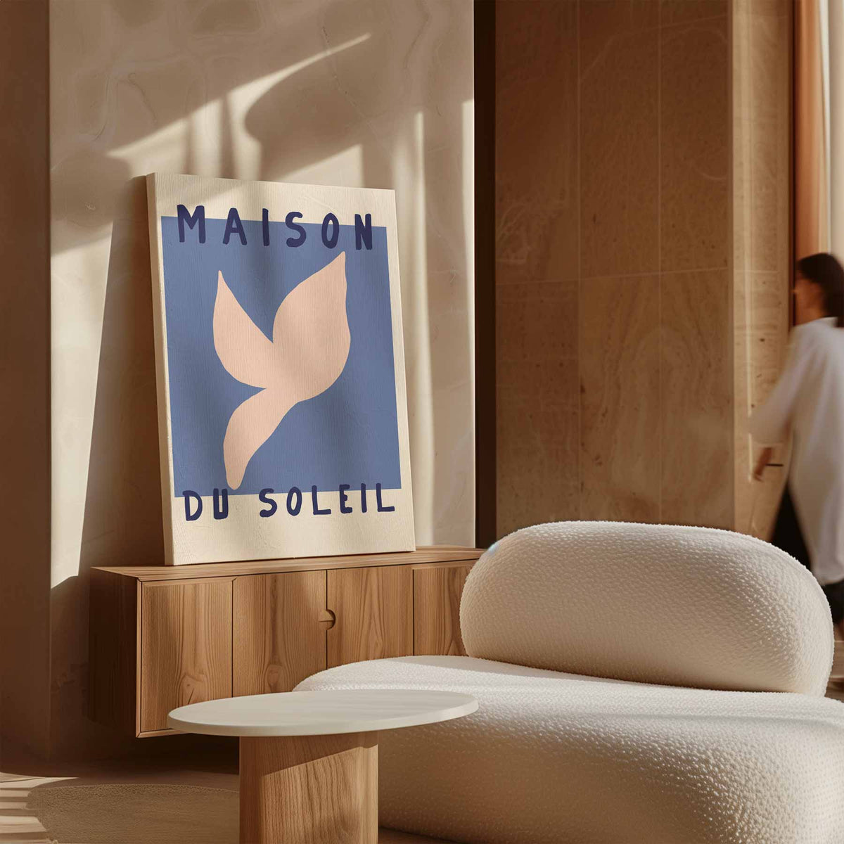 Maison Du Soleil Kunstposter – plexiglas wanddecoratie in portret formaat