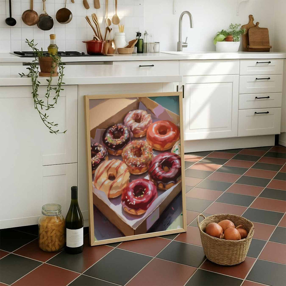 Donuts – staande muurposter voor keuken of eethoek