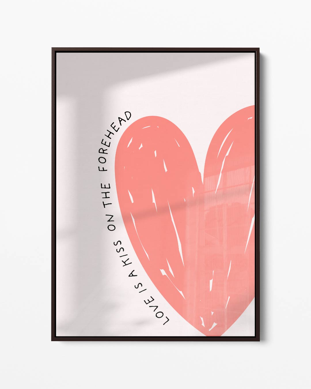 Voorhoofd Kus Liefde Kunst – portret kunstwerk als wanddecoratie