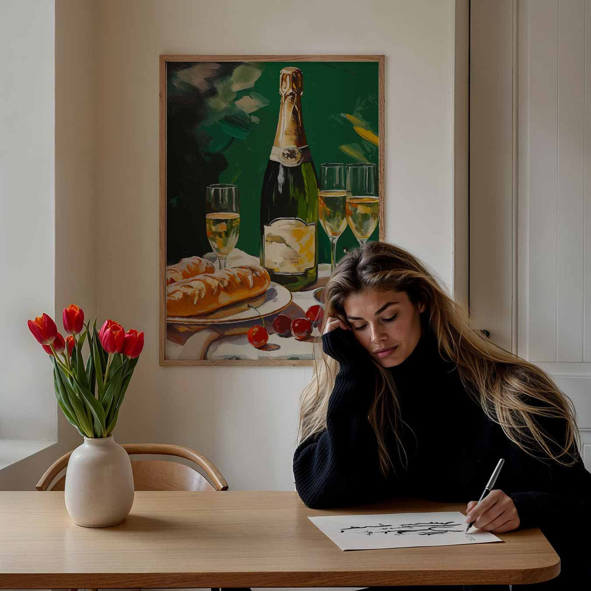 Luxe Champagne Brunch – keuken portret poster, afbeelding 7