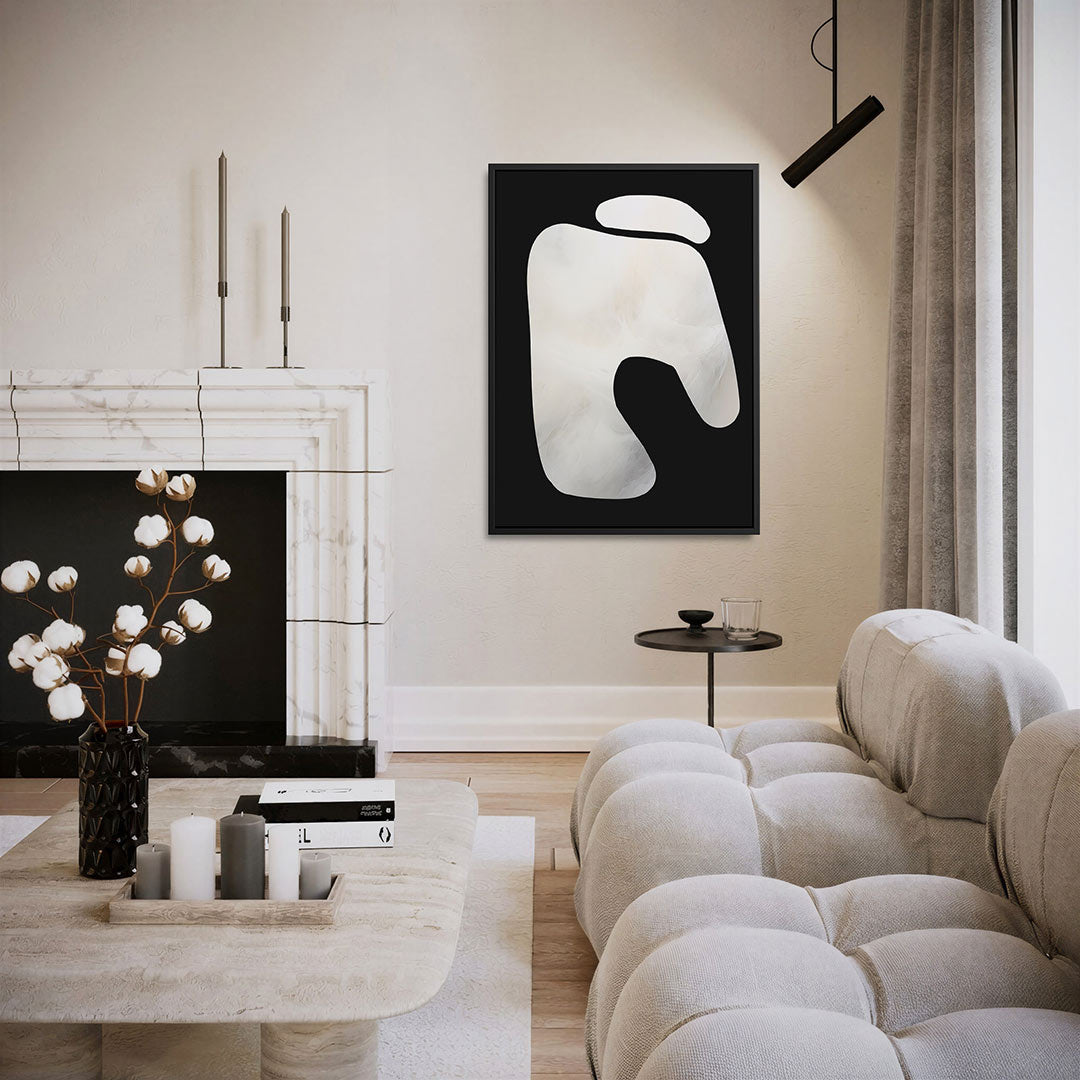 Organische vormen compositie – moderne staande wandkunst