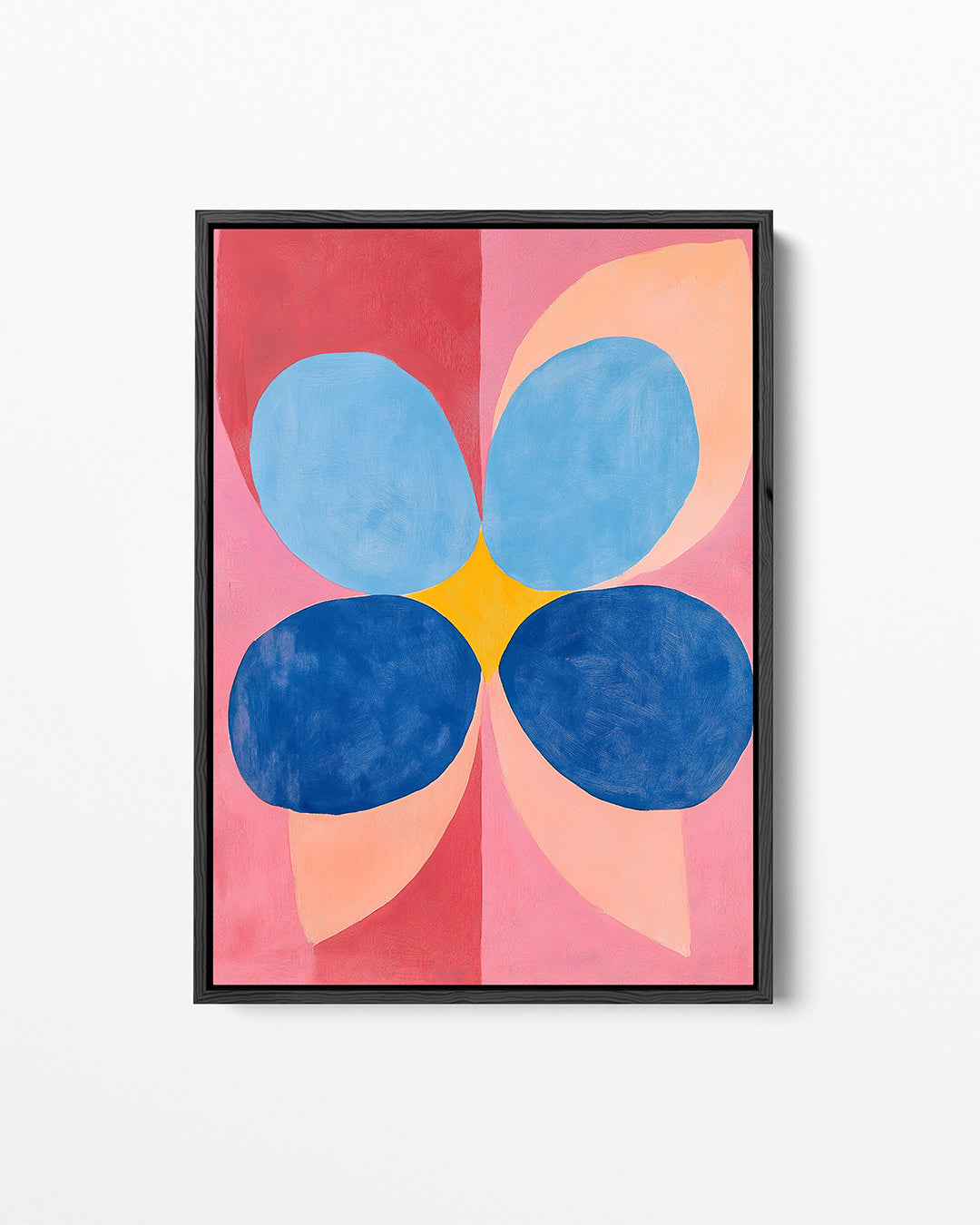 Vormenspel met kleuren – staand wanddecoratie kunstwerk