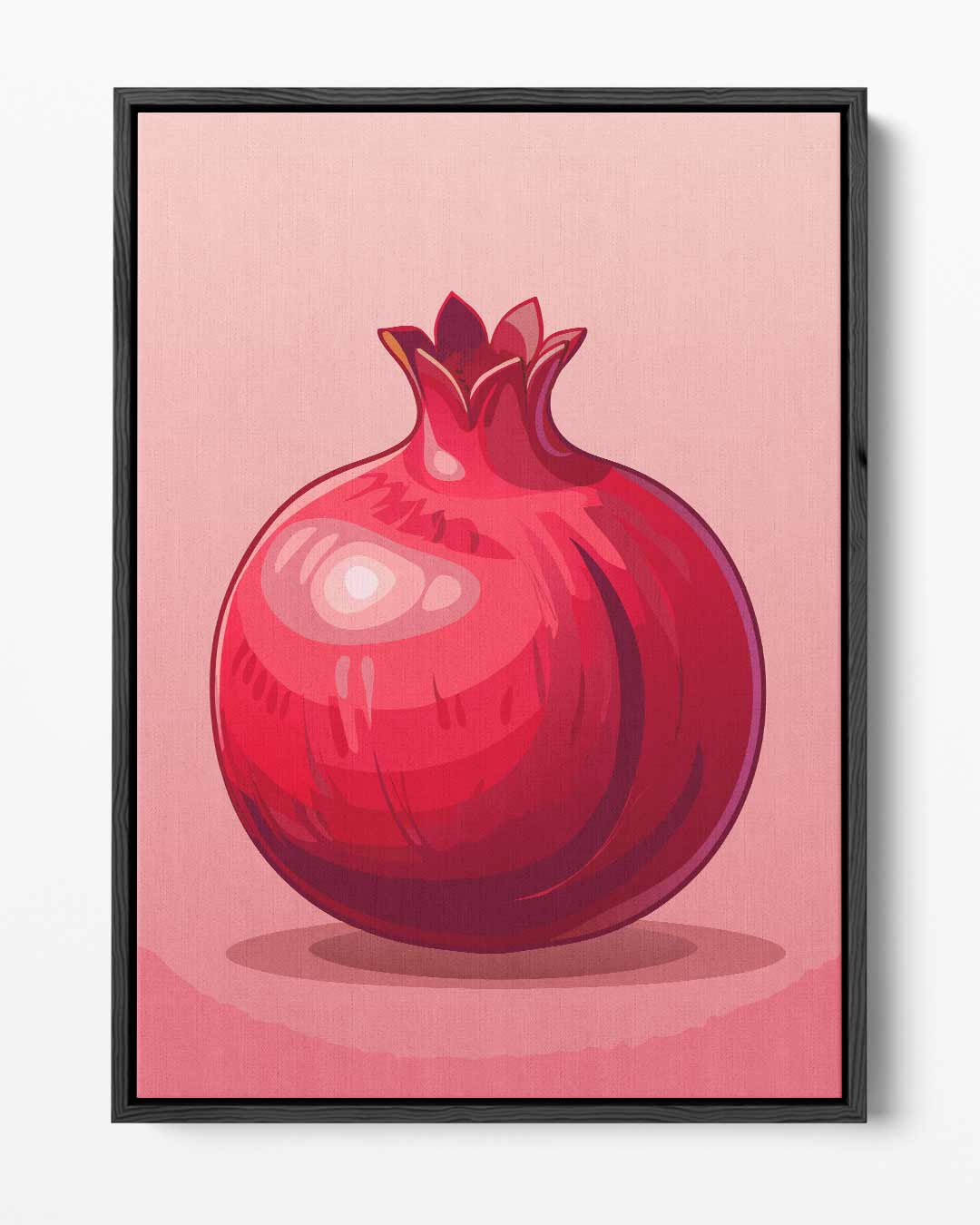Stijlvolle Granaatappel Illustratie – portret kunstwerk als wanddecoratie