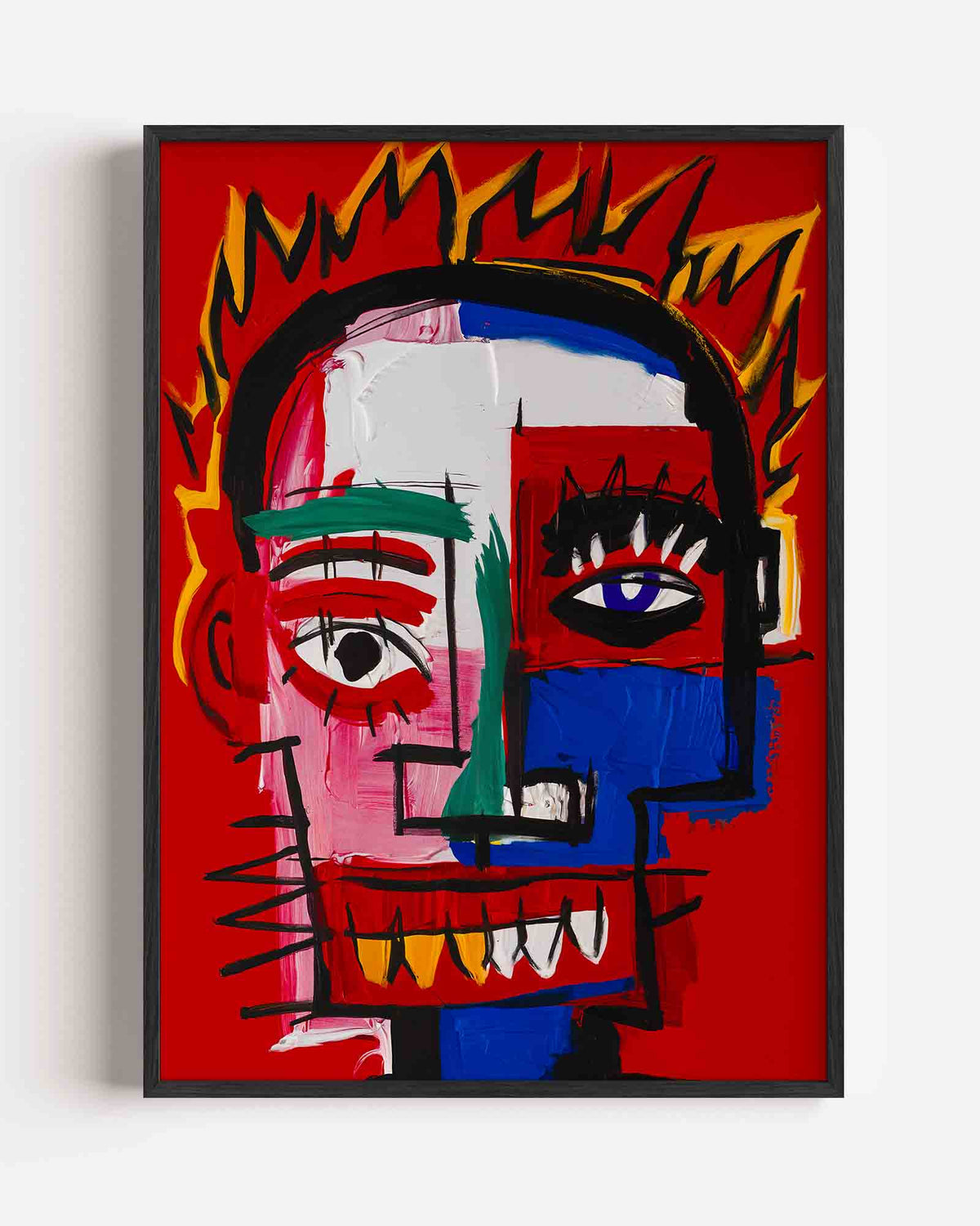 Expressief gezicht – Pop Art en Streetart portret poster als wanddecoratie