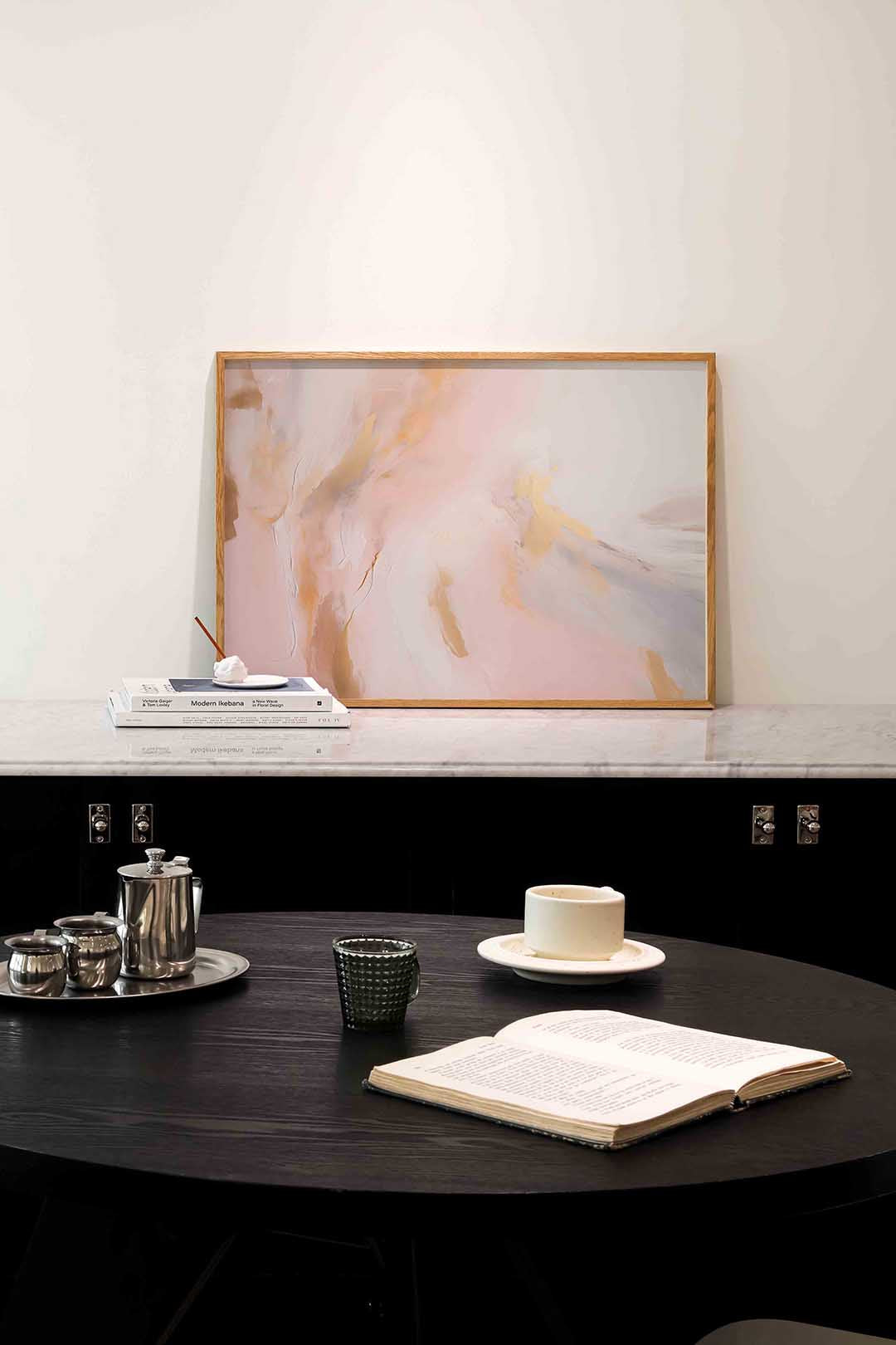 Abstracte pastel – abstracte poster in liggend formaat