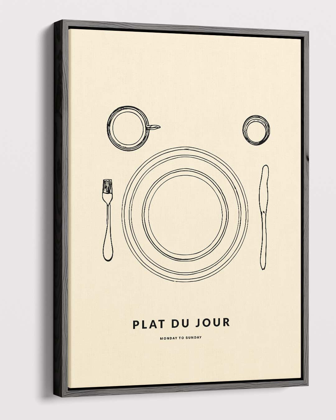 Plat du Jour Poster – dibond kunstwerk als wanddecoratie