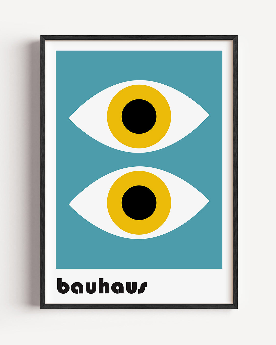 Oogvormen ritme – staande Bauhaus poster als wanddecoratie