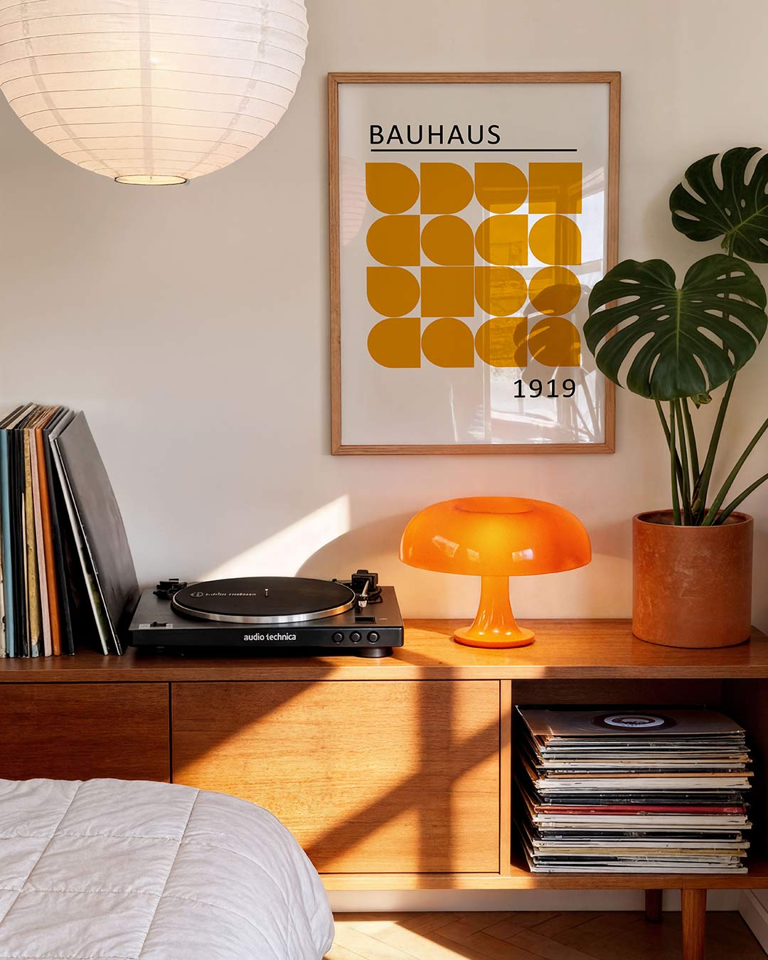 Vormen en vlakken – geometrische Bauhaus poster in staand formaat