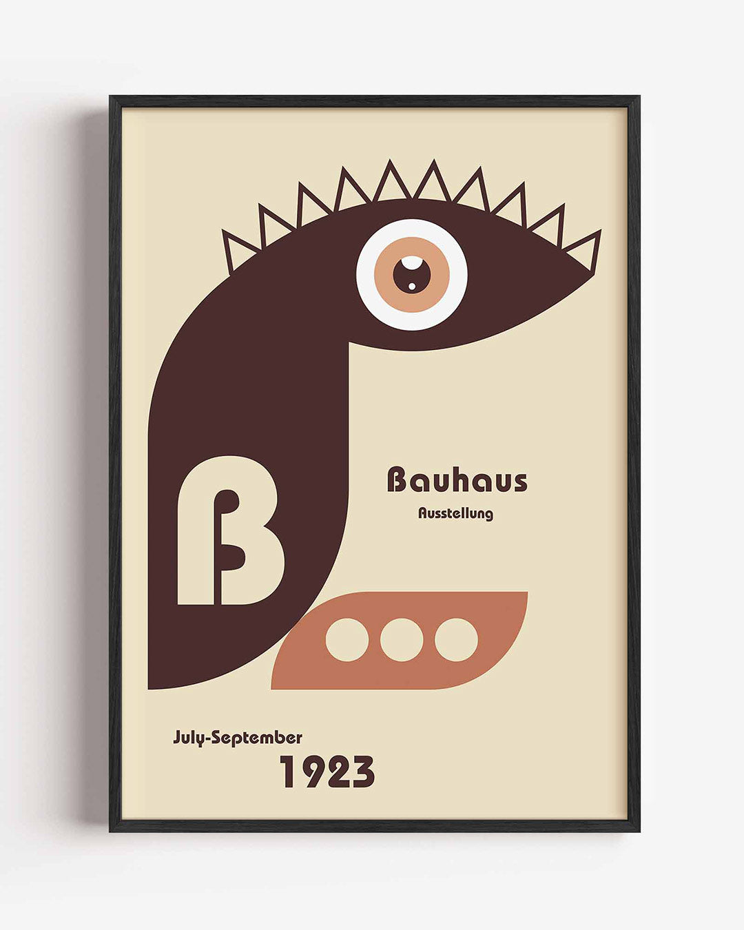 Vorm en balans – staande Bauhaus poster als wanddecoratie