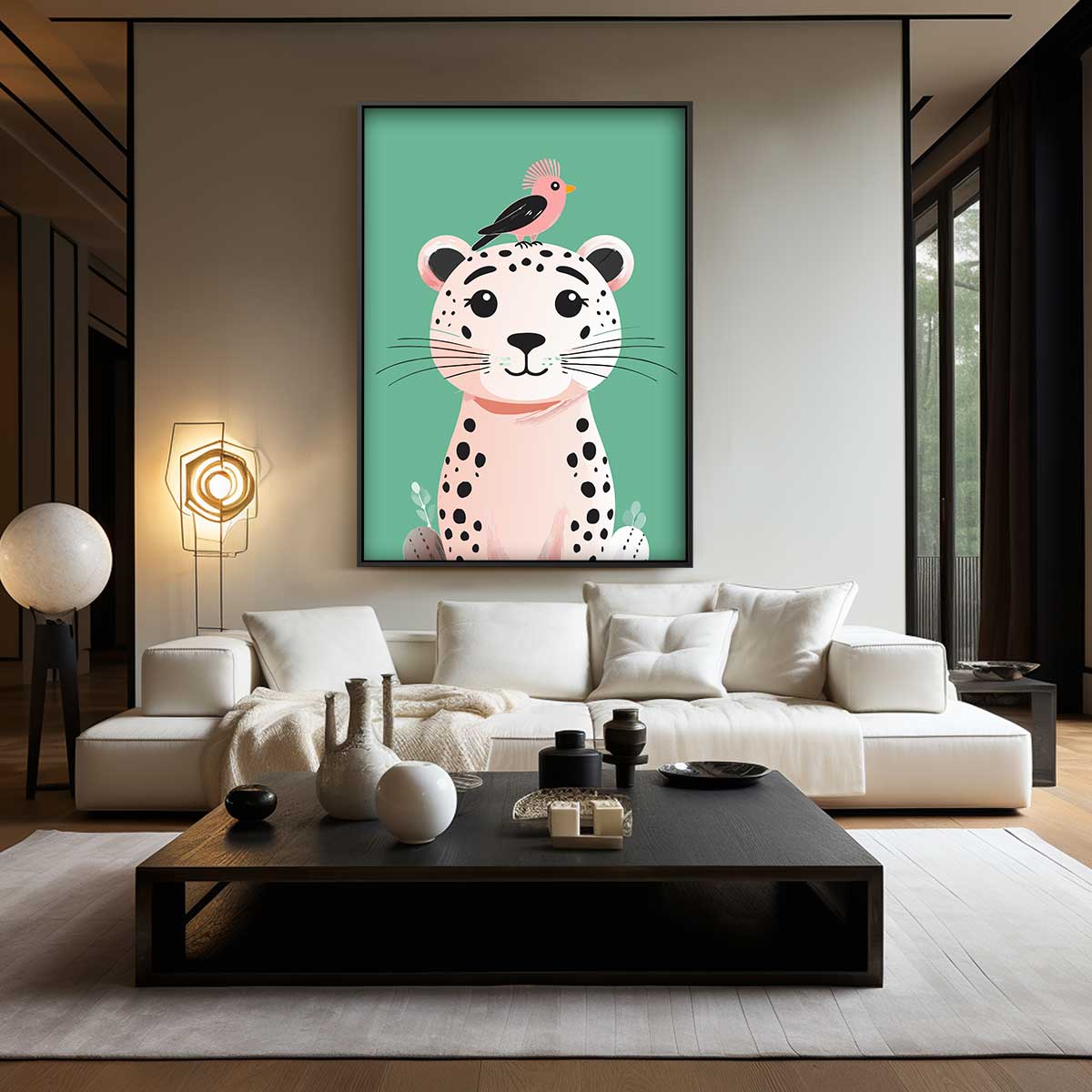 Vertrouwde Vrienden – canvas wanddecoratie in portret formaat