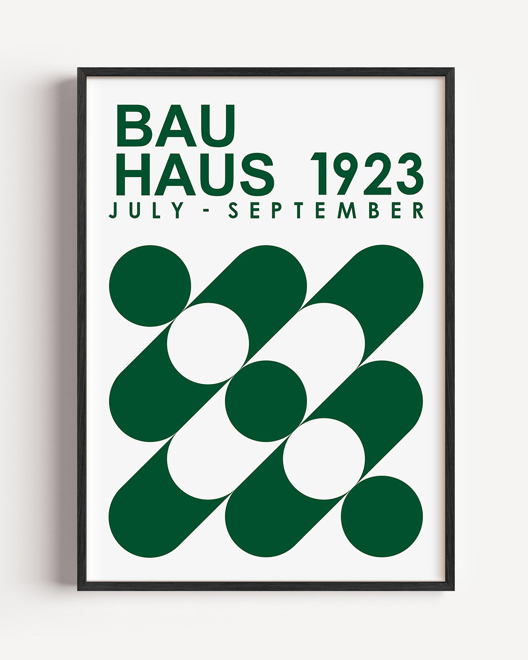 Vormen en vlakken – staande Bauhaus poster als wanddecoratie