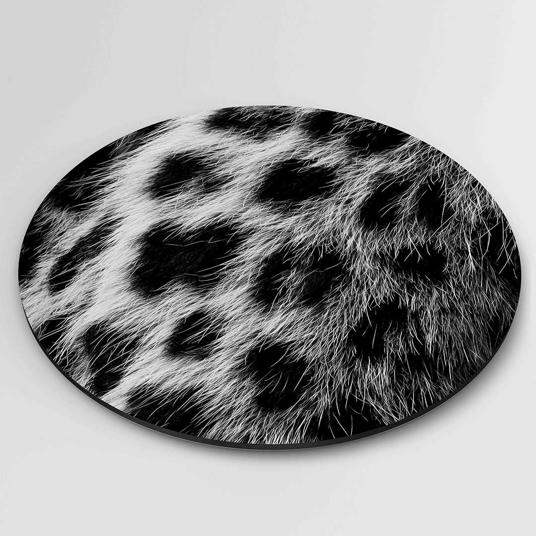 Dierenprint – ronde safari wanddecoratie van WallArtistic