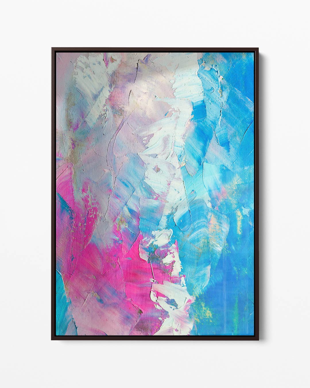 Kleurrijke dromen – portret kunstwerk als wanddecoratie