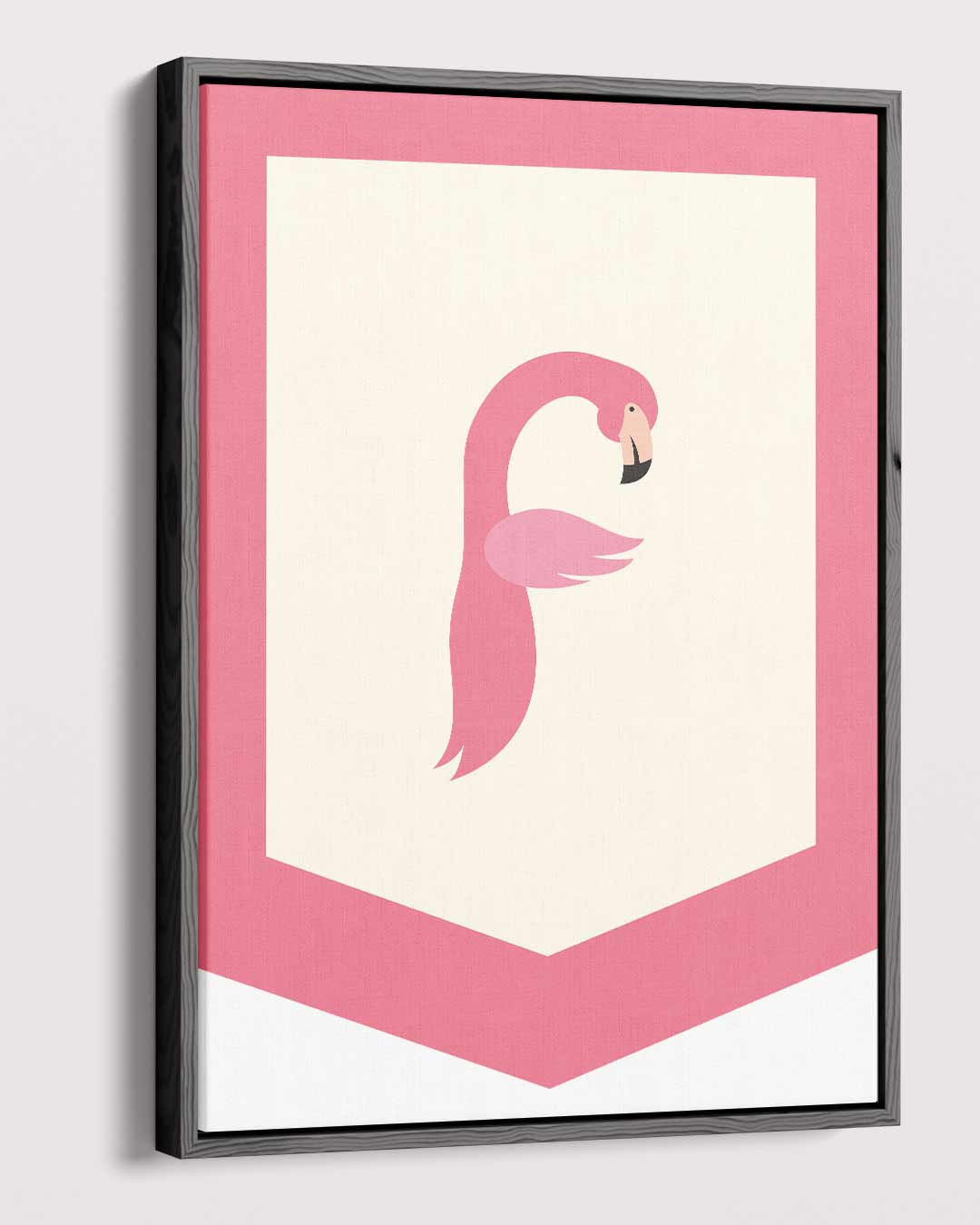 Flamingo Elegantie – plexiglas wanddecoratie in portret formaat