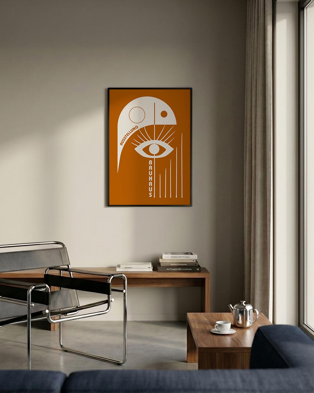 – staande Bauhaus poster voor aan de muur