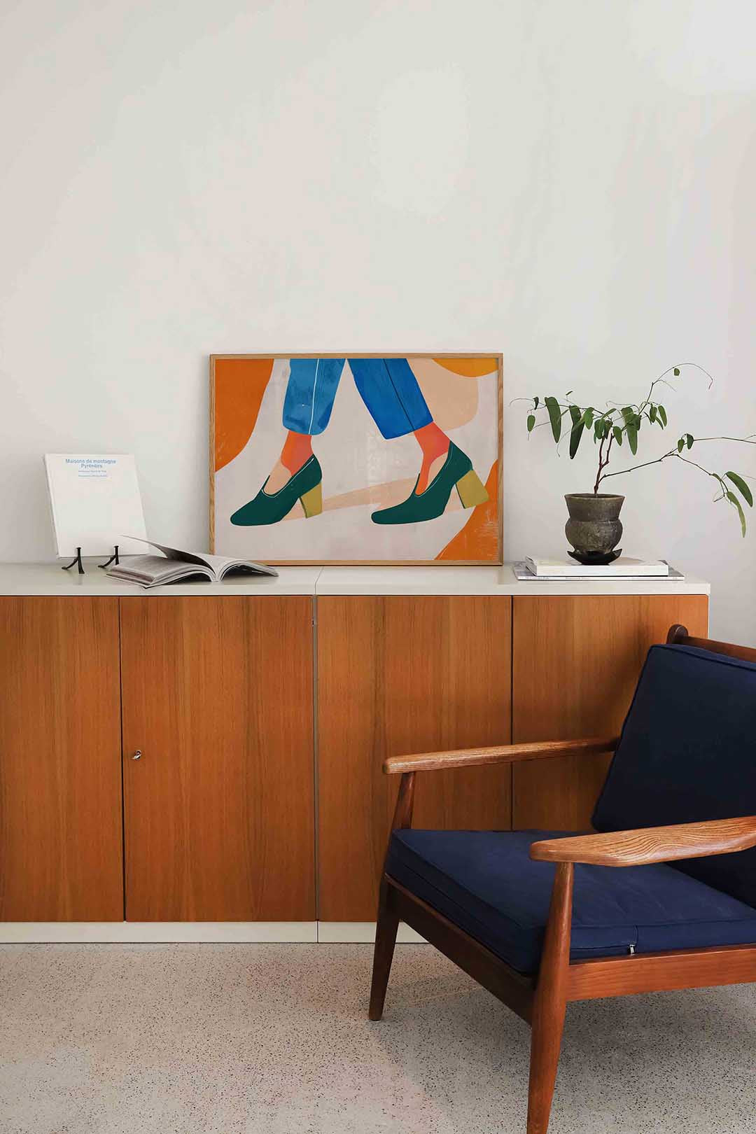 Schoenen en broek – moderne landscape wanddecoratie van WallArtistic
