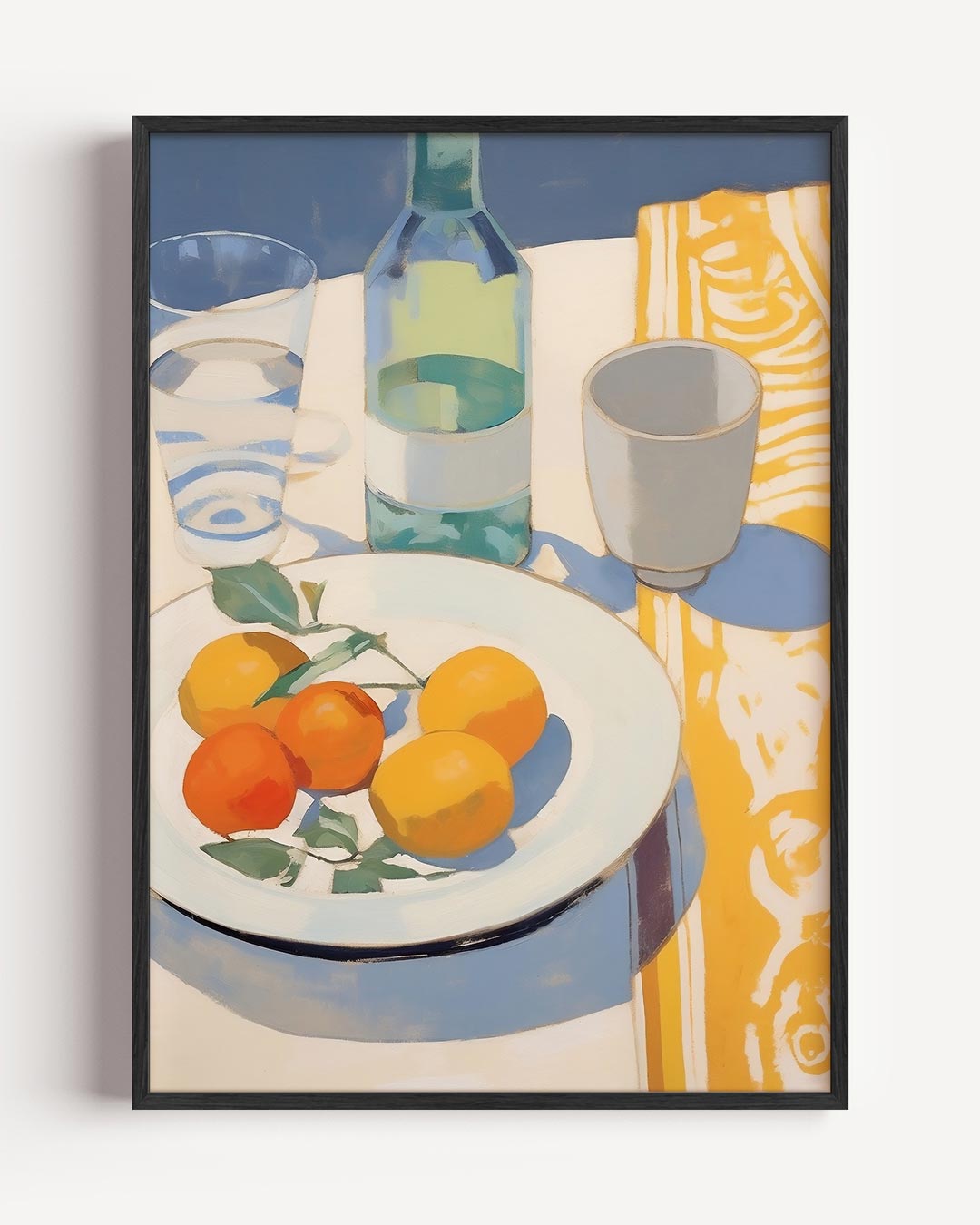Zomers Tafereel met Citrus – keuken portret poster als wanddecoratie