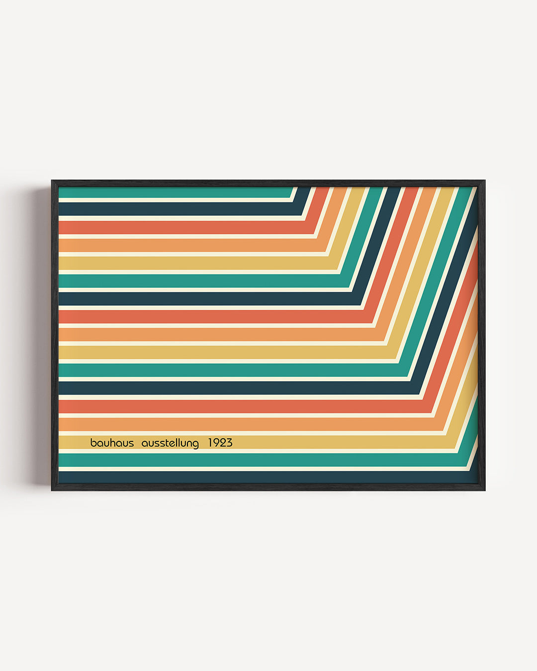 Abstracte – liggende Bauhaus poster als wanddecoratie