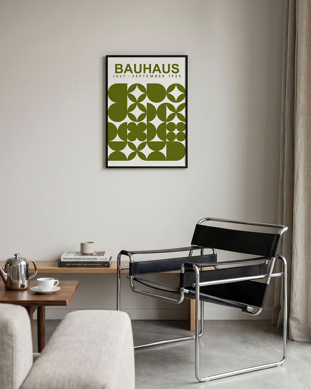 Vormen en vlakken – geometrische Bauhaus poster in staand formaat