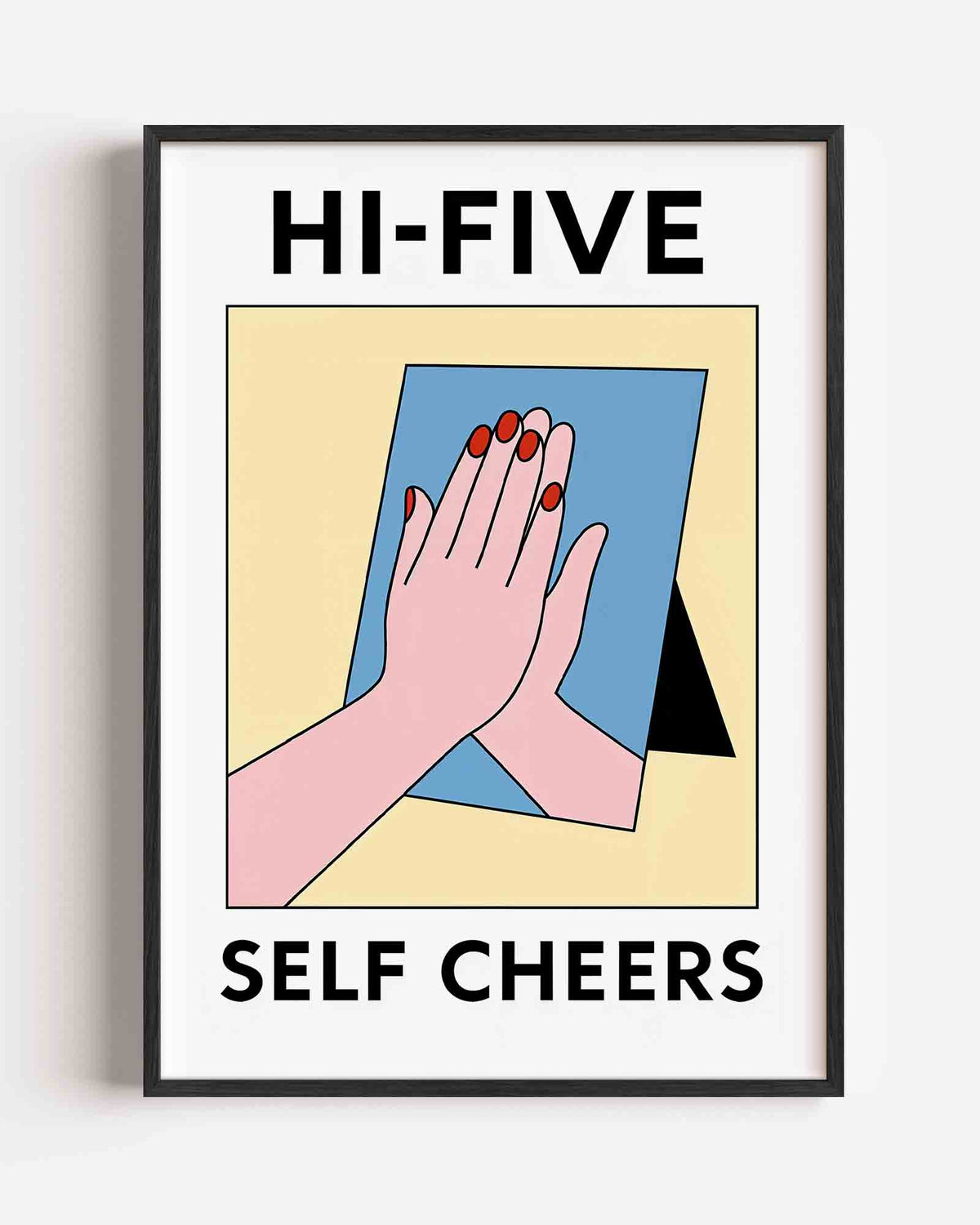 Hi five zelf – Pop Art en Streetart portret poster als wanddecoratie