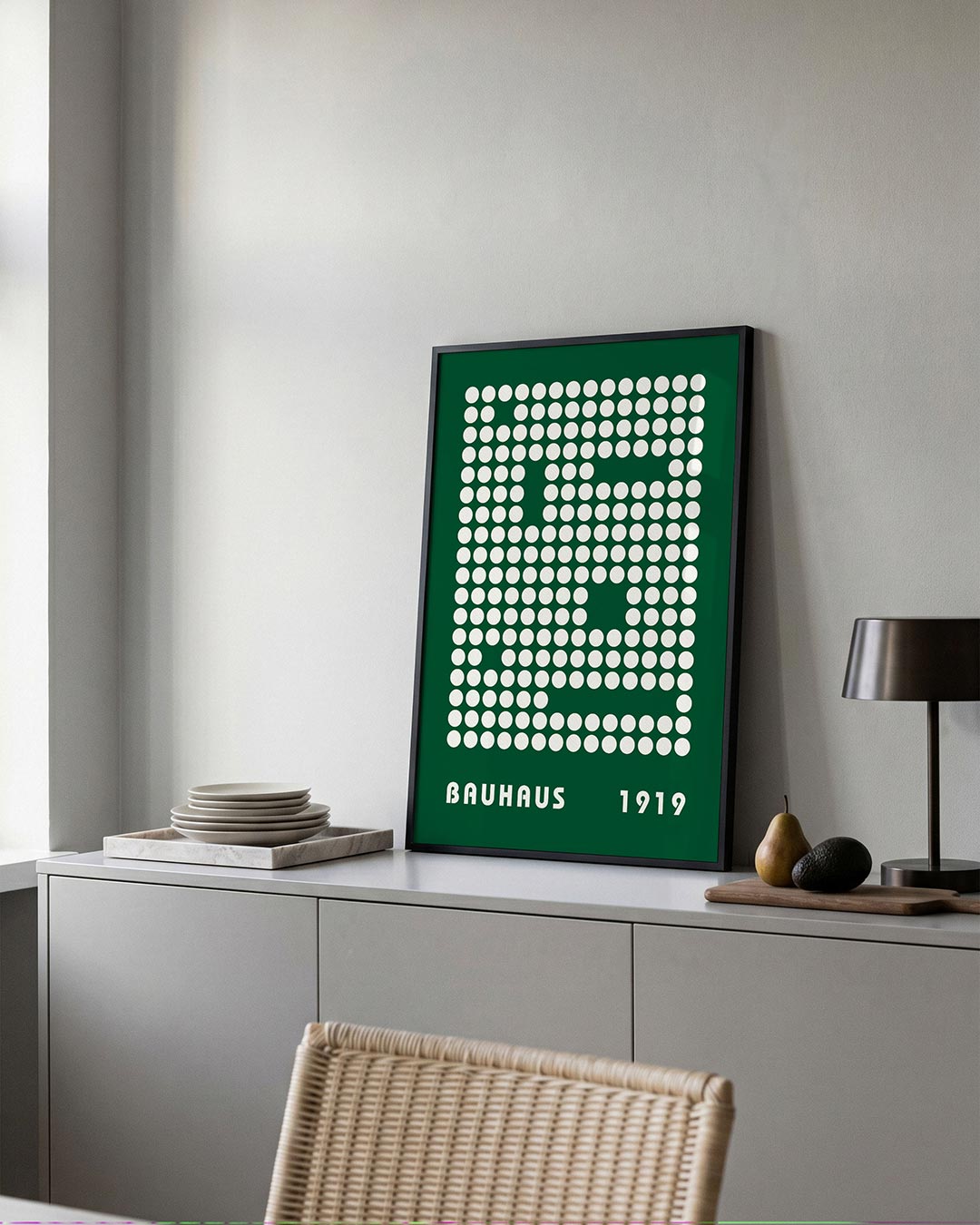 – moderne Bauhaus wandkunst als poster
