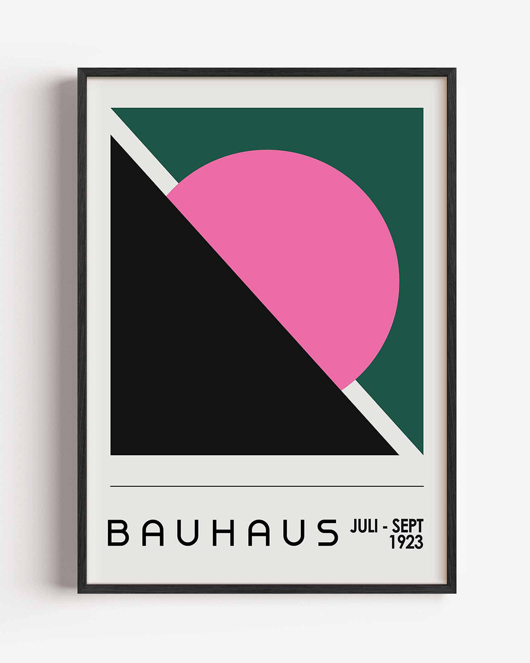Vormen en vlaken – staande Bauhaus poster als wanddecoratie