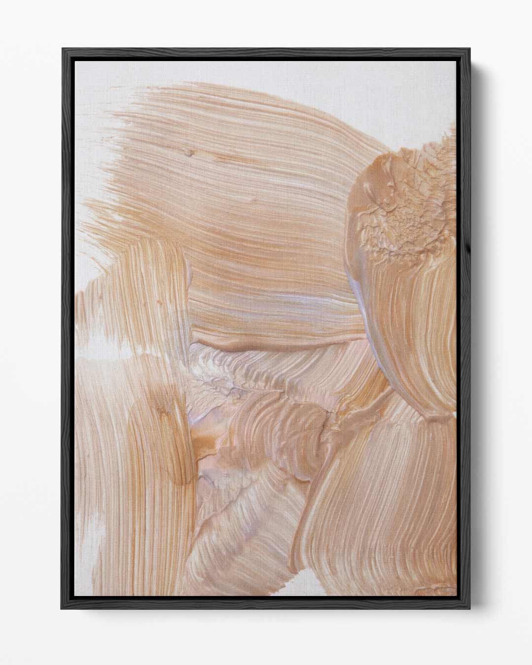 Droomachtige Texturen in Aardetinten – portret kunstwerk als wanddecoratie