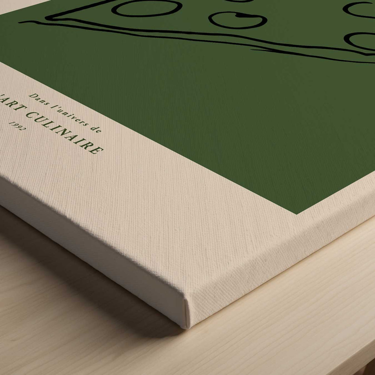 Simpele Pizza – canvas kunstwerk als wanddecoratie