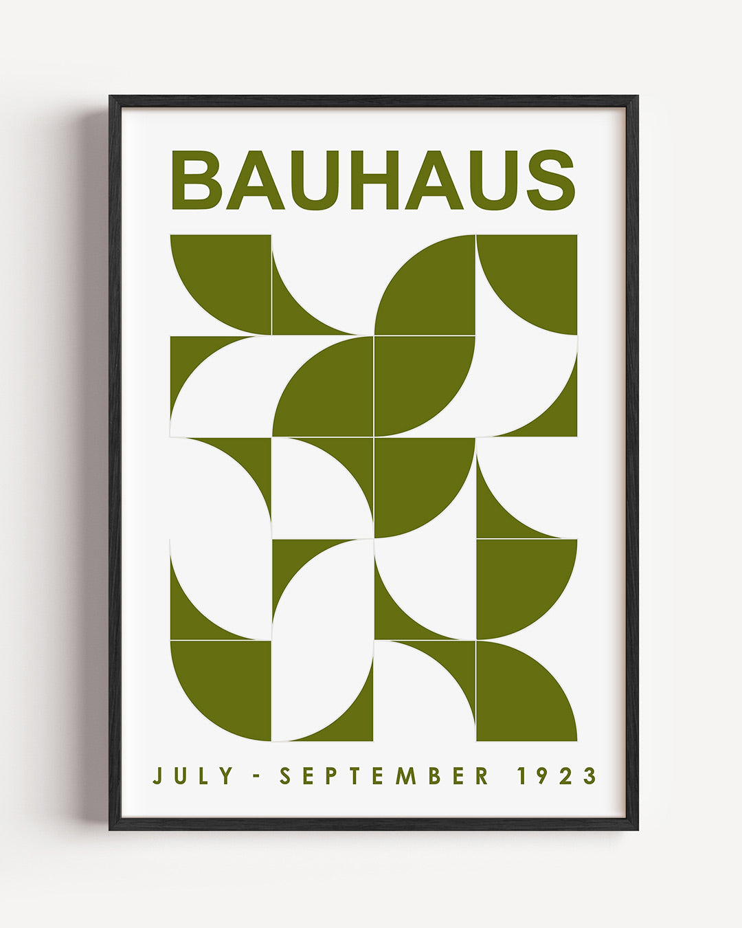 Vorm en kleur – staande Bauhaus poster als wanddecoratie