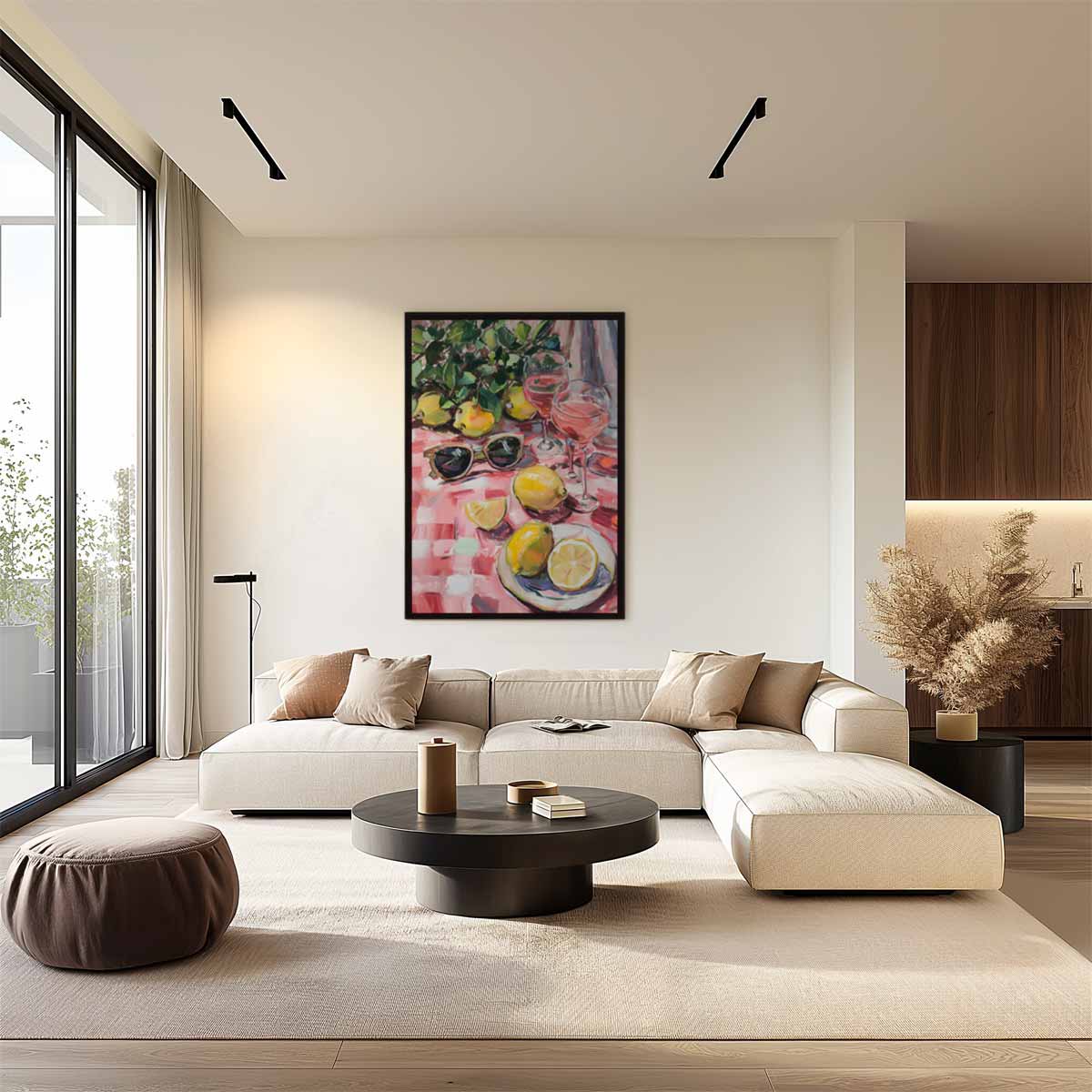 Zomerse Picknick Tafereel – staand kunstwerk voor modern interieur