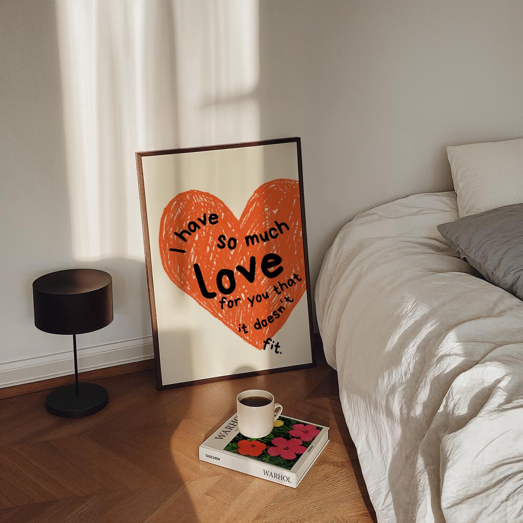 Abstracte – staande zomer wanddecoratie van WallArtistic