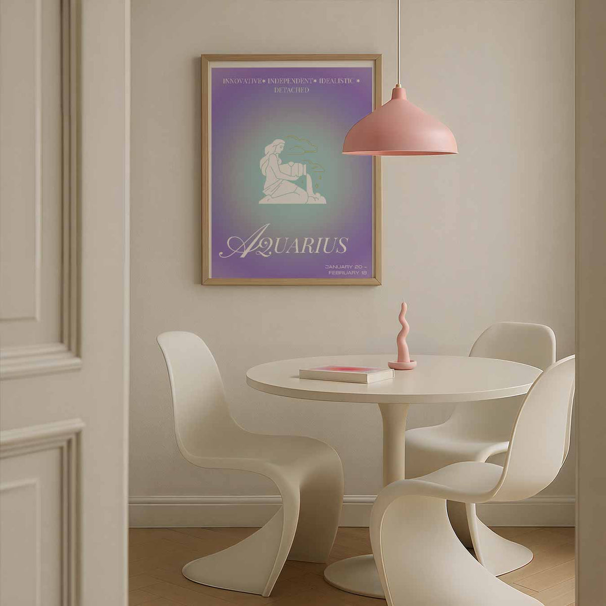Stijlvolle Waterman Sterrenbeeld – rustgevende wandkunst als portret poster