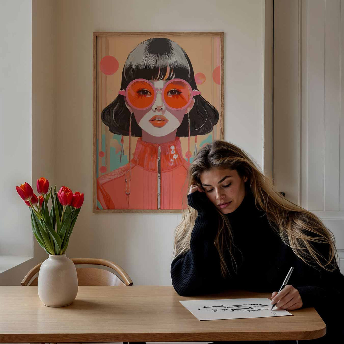 Stralende Retro Chic – Popart poster als moderne urban wanddecoratie