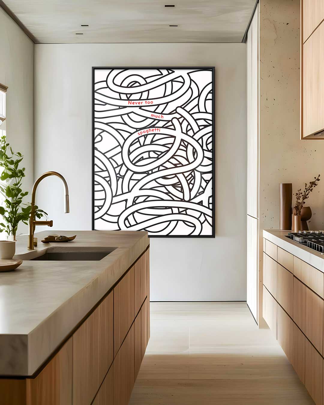 Spaghetti Dromen – staand kunstwerk voor modern interieur