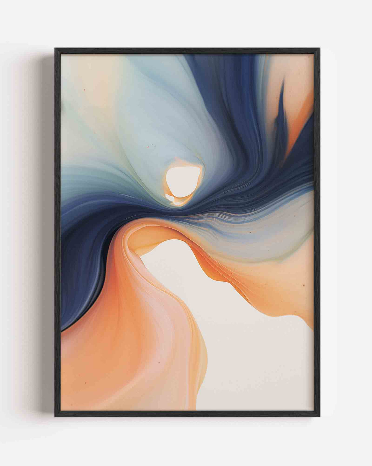Vloeiende kleuren – Kleur & Vormen portret poster als wanddecoratie
