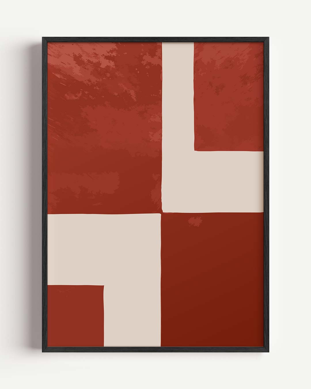 Moderne Abstracte Streken – kleurrijke abstracte portret poster als wanddecoratie