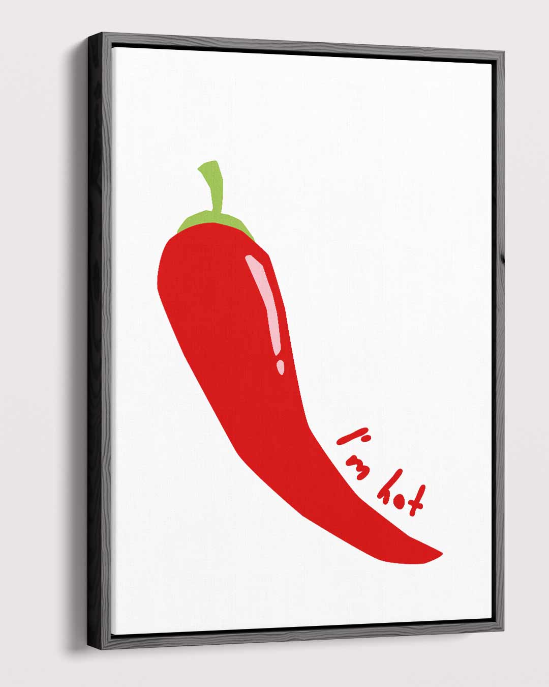 Pittige Paprika – modern portret kunstwerk van WallArtistic