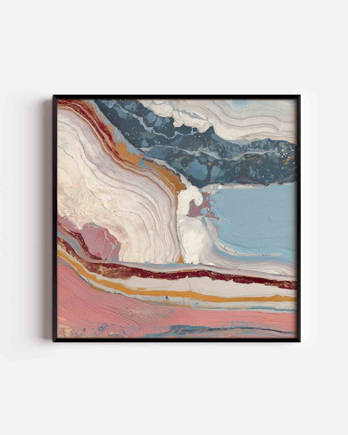 Abstracte lagen – abstracte vierkante poster als wanddecoratie
